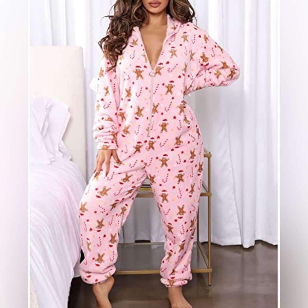 Gingerbread man onesie.